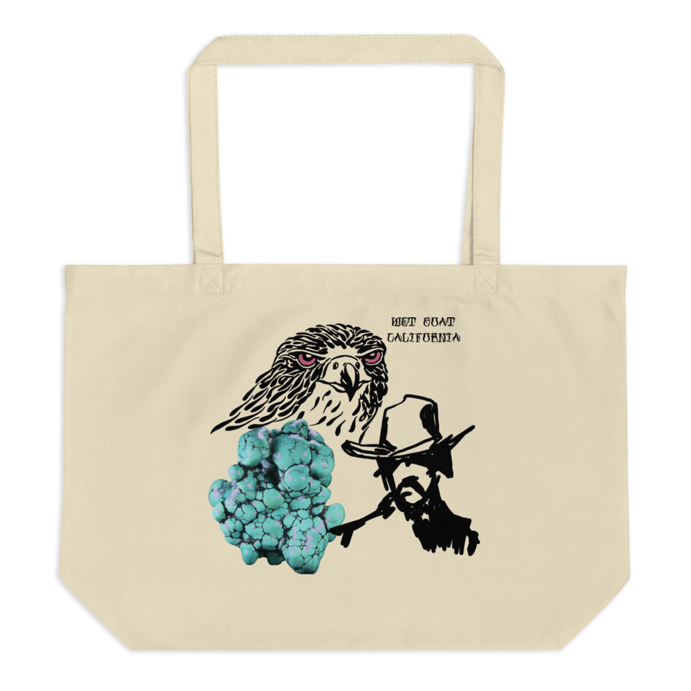 the west large tote bag